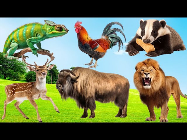 Discover Animal Sounds: Monkey, Panda, Sheep, Peacock, Horse, Ladybug, Seal, Dolphin - Animal Sounds