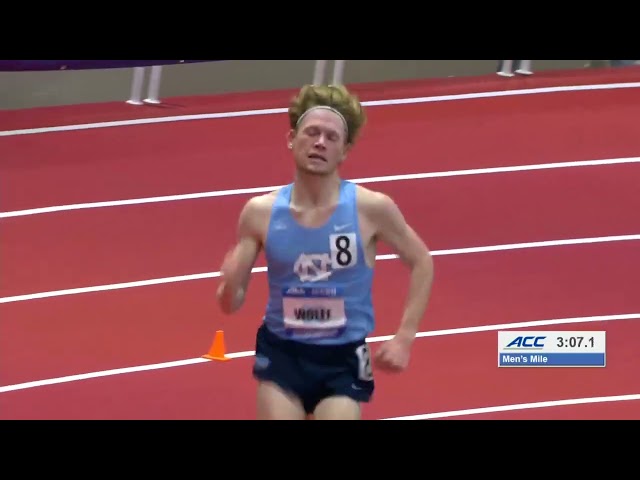 Parker Wolfe Breaks ACC and Meet Records in Men's Mile - ACC Indoor Champs 2024