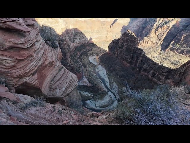 Angel's Landing Winter Hike POV | Zion National Park | 1/22/2025