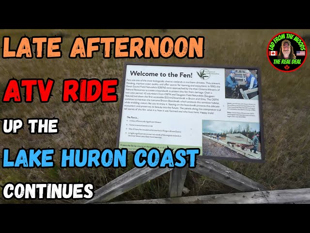 Late Afternoon ATV Ride Up The Lake Huron Coast - Part-2 - August 24th, 2024