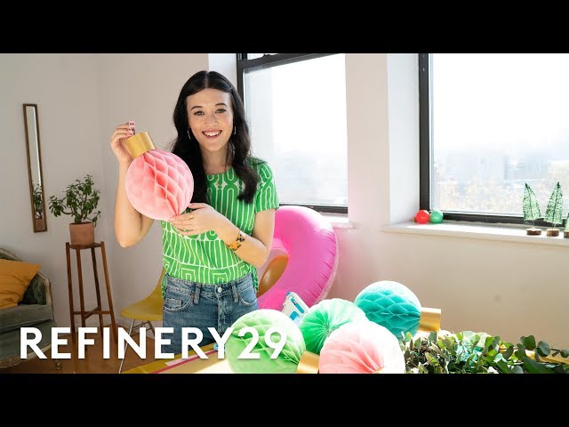 How To DIY Unconventional Festive Holiday Decor | Hauliday VR | Refinery29