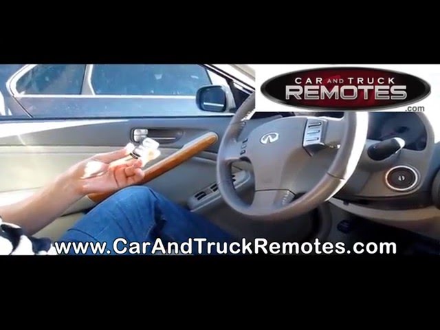 How to program Infiniti I35 Replacement Remote - Keyfob  Programming 2002 2004