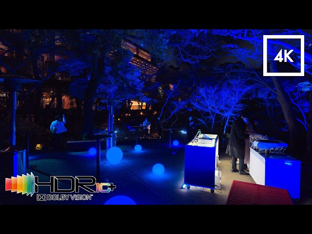 【HDR10bit】Walking Through the 400-Year-Old Japanese Garden 'TOKYO BLUE GARDEN 2025'