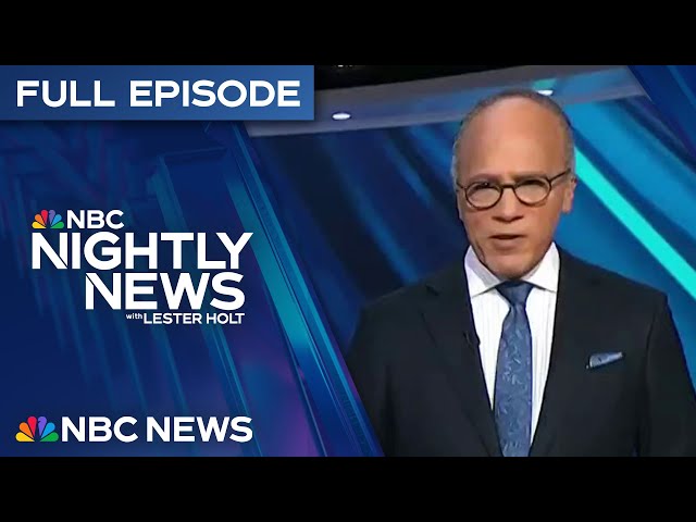 Nightly News Full Episode - Jan. 21