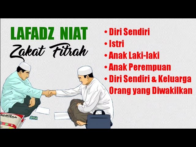 Lafadz Niat Mengeluarkan Zakat Fitrah