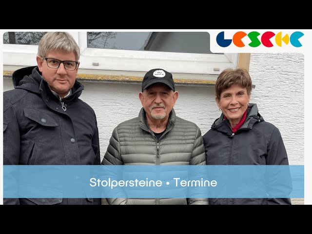 Rathaus TV: Stolpersteine und Termine (15.11.2024)