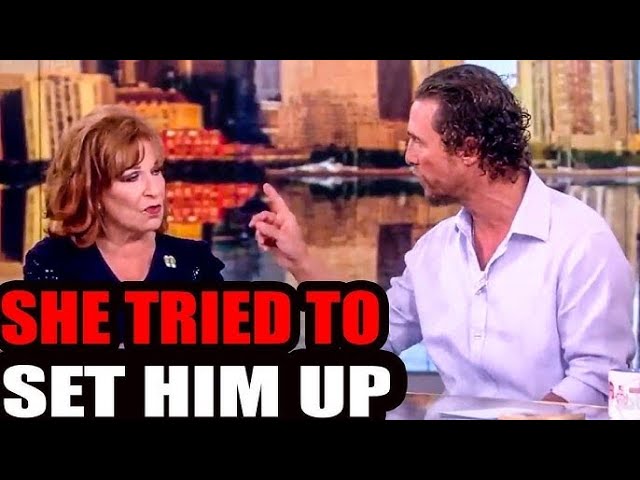 Matthew McConaughey SHUTS UP Joy Behar After She Asked This One Question...She was'nt ready