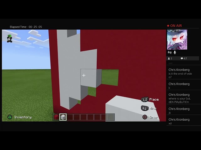 Minecraft Statue building #1 STREAM