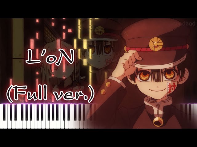 [Toilet-Bound Hanako-kun Season 2 OP] L'oN/Masayoshi Oishi (Full ver.) Piano Arrangement