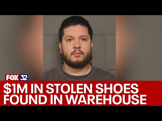 $1M in stolen shoes found in Chicago warehouse; 1 person charged