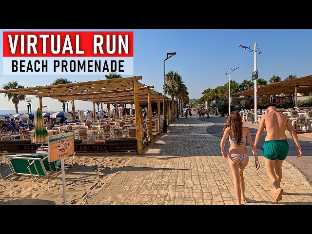 Beach Promenade Virtual Run | Treadmill Workout with Scenic Views