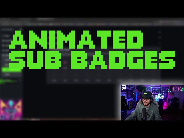 How to set up animated sub badges on Kick