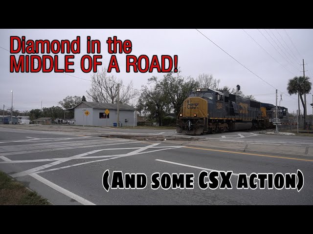 Middle-of-the-road diamond, a light engine move, and yard action - Mulberry, FL (2/2/25)