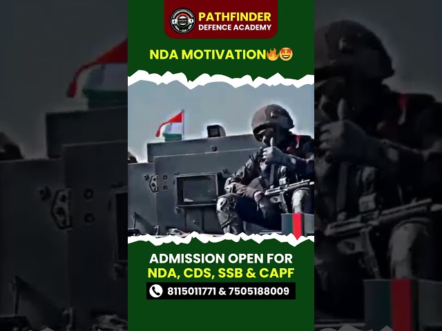 PFDA Motivation ##nda #cds #CAPF #SSB #afcat #bestdefenceacademy #bestndacoaching #pathfinderacademy