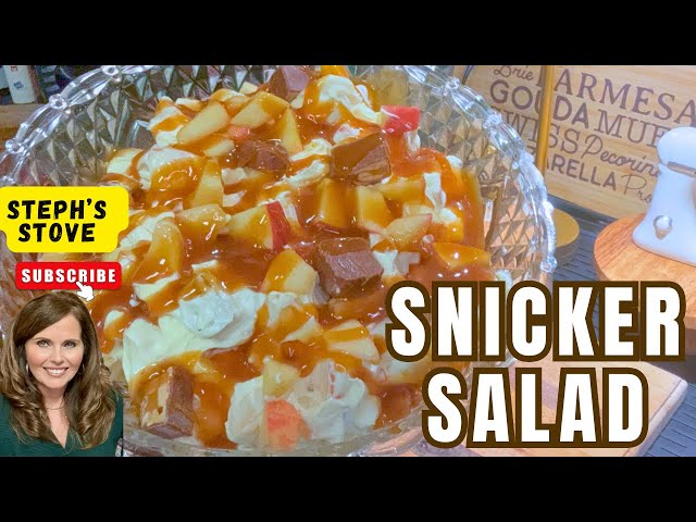 Snicker Salad: Super Easy & Delicious Dessert Salad - Steph’s Stove