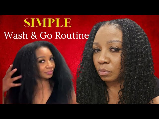 EASY WASH & GO ROUTINE /using Mane Tropical Moringa /Product  Review