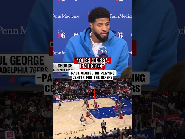 PG's thoughts on playing center in a small-ball lineup 😬