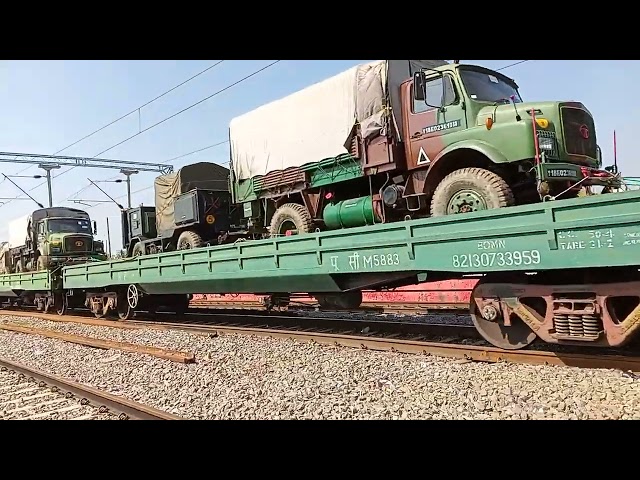 Salute to Indian Army|| Indian Army shifting their equipment by Indian Railways @ravivlogs8589