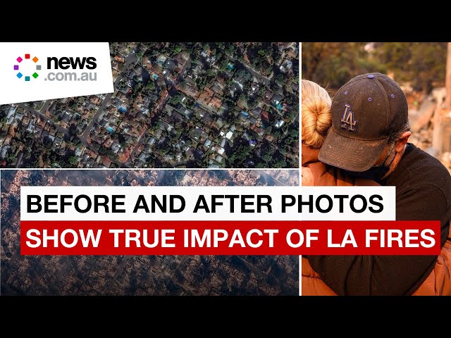 LA fires before and after shots capture heartbreaking reality