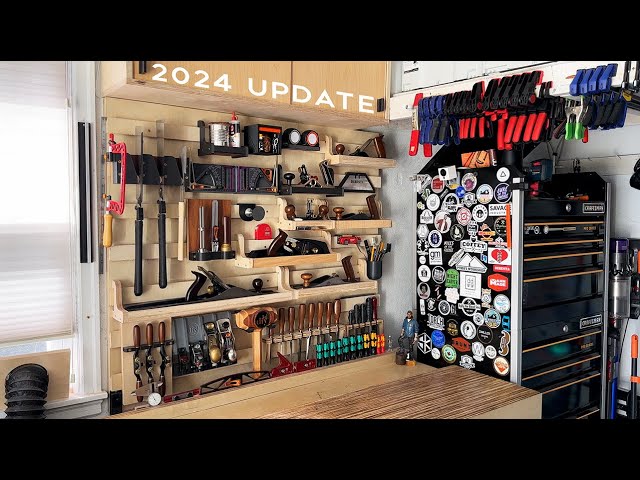 Shop Tour 2024 - One Car Garage Woodworking Workshop Update