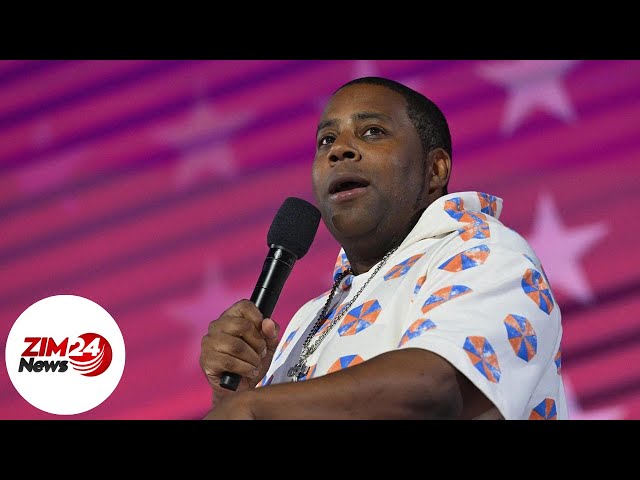 Kenan Thompson tells friends about Project 2025 in DNC skit