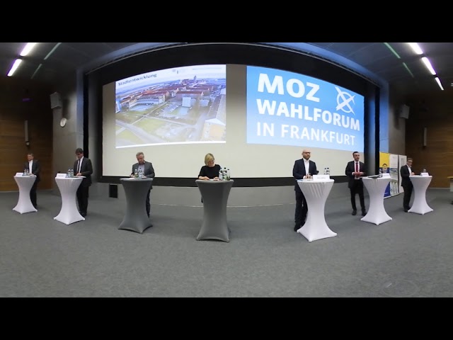 MOZ-Wahlforum 2018 zur Bürgermeisterwahl in Frankfurt (Oder) als 360 Grad Video