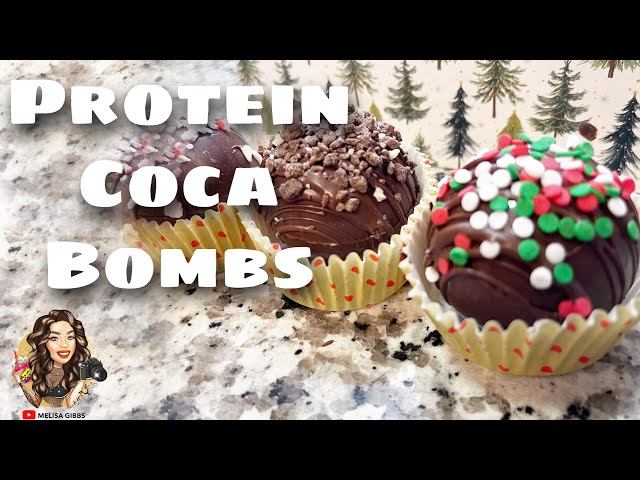 How to make Protein Coca Bombs | Peppermint, Chocolate & Sugar Cookie