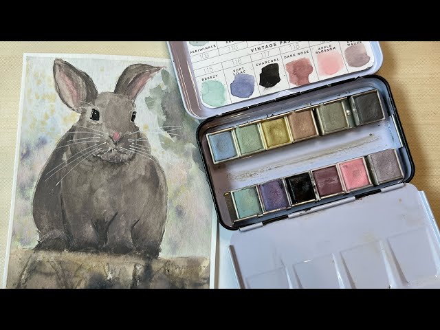 How to Paint a Cute Bunny in Watercolor