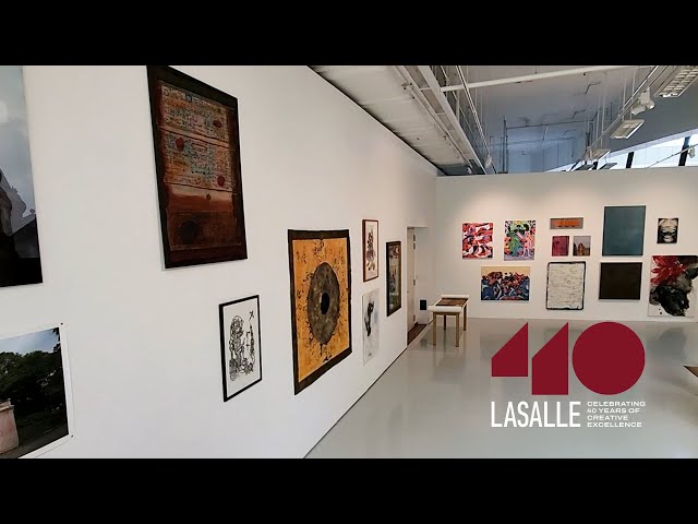 LASALLE40 Charity Art Auction preview exhibition walkthrough