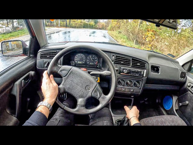 1994 Volkswagen Golf Mk3 [1.4 60HP] | POV Test Drive #959 Joe Black