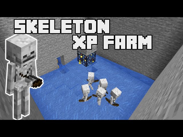 Skeleton XP Farm - Minecraft Tutorial (Java Edition)