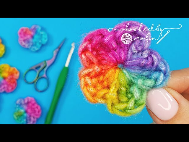 Crochet an EASY Flower in just 4 MINUTES! 🌸