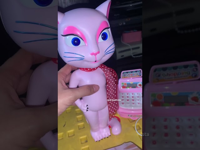 🌈🌈😻🖐️ASMR SATISFYING SOUNDS OF PINK KITTY WHEN I TICKLE HER🙀🌸💓🔥#asmr #shorts #trending