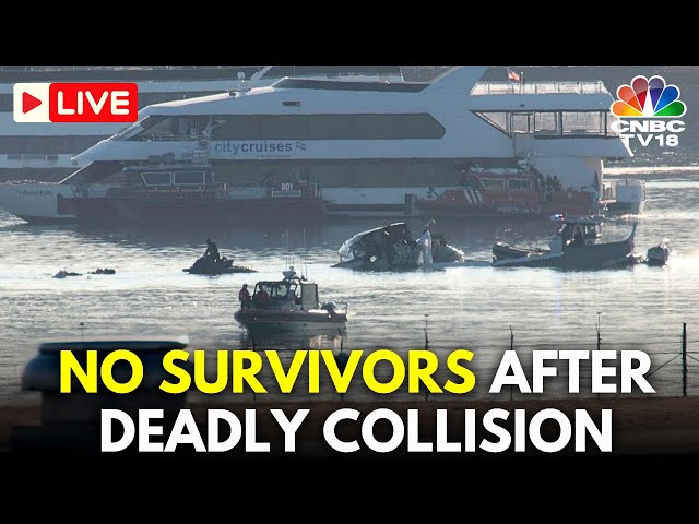 Washington Plane Crash LIVE: No Survivors After Plane and Helicopter Crash Near Potomac River N18G