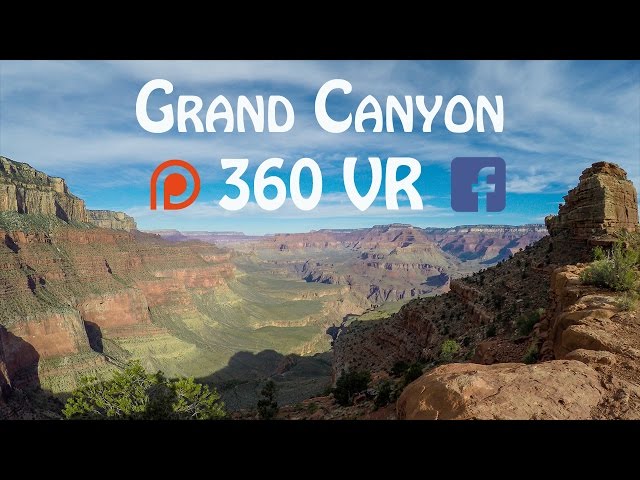 Hike into the Grand Canyon in 360 VR!! With Background Music.