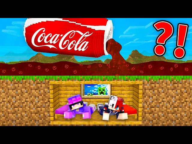 COCA COLA TSUNAMI vs ULTIMATE BUNKER In Minecraft !😱