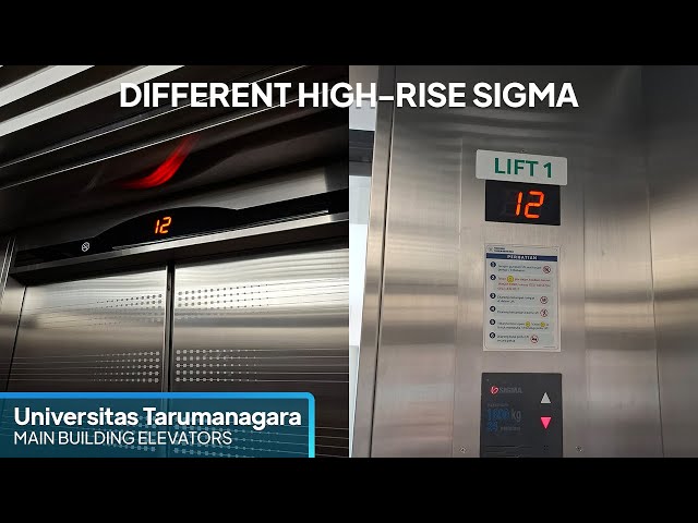 2 Different Sigma Elevators - Universitas Tarumanagara, Jakarta (UNTAR Main Building)