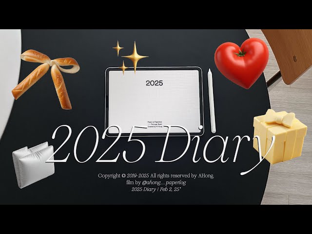 2025 iPad Diary 🧾 Filled with cute stickers! AI Digital sticker App • Free templates • Goodnotes