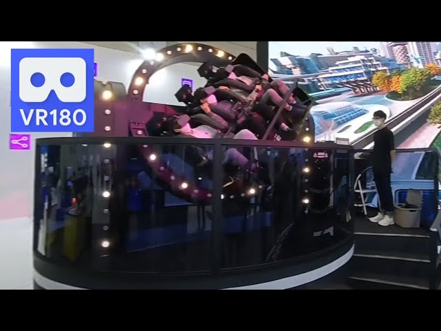 3D 180VR 4K Exciting!! Gyro VR Space Advanture Roller Coster