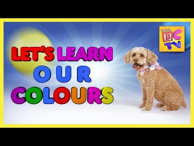 Learn Colors for Kids - Teach preschool and toddlers their colors in English