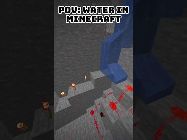 POV: Water in Minecraft #shorts #minecraft