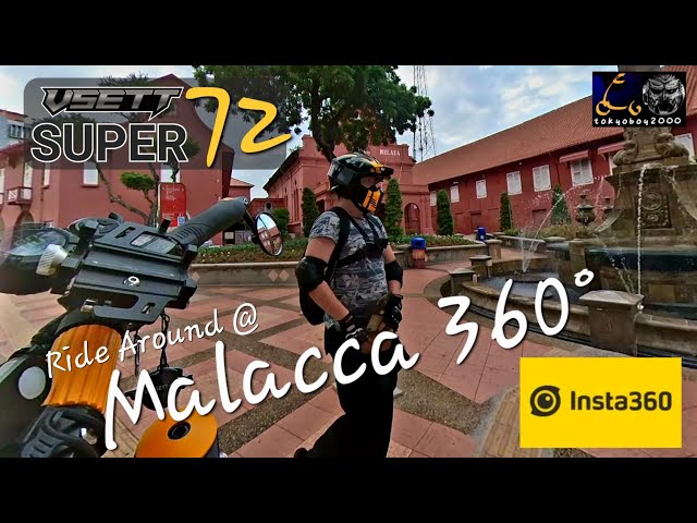 [VR 3D 360°] Vsett 11 super 72 / Ride Around At Malacca MALAYSIA /Town Of History/3D VR Footage #1