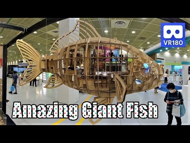 3D 180VR Amazing Giant Fish Mize Toy 4K