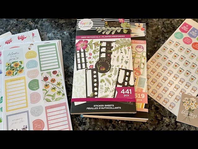 Happy Planner Sticker Organizing Pt 1