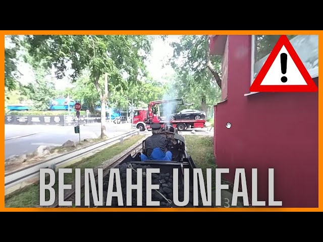 Liliputbahn Dampflokomotive Nr.1 360° Mitfahrt mit beinahe Unfall ¦ Wiener Prater ¦ Garmin Virb 360