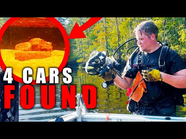 Sunken Camaro & Multiple Other Cars FOUND Underwater!