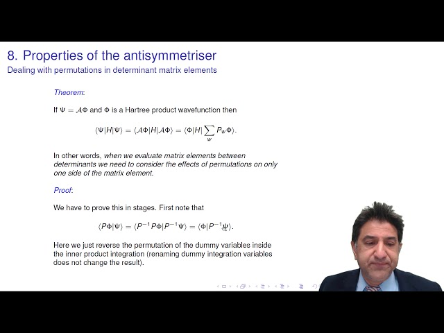 8b. Dealing with permutations in determinant matrix elements