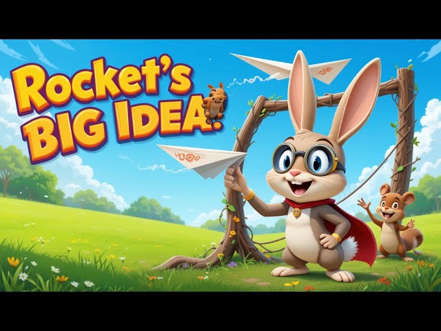 🚀 Rocket the Rabbit’s Amazing Slingshot – A Fun & Inspiring Story for Kids! | Fun Cartoon For Kids!