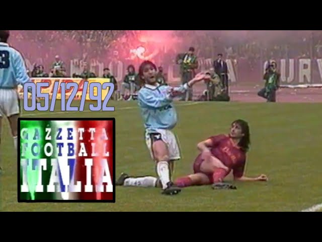 Derby Day! Roma v Lazio ALL the Goals 5th Dec1992 FULL Highlights | Gazzetta Football Italia Rewind