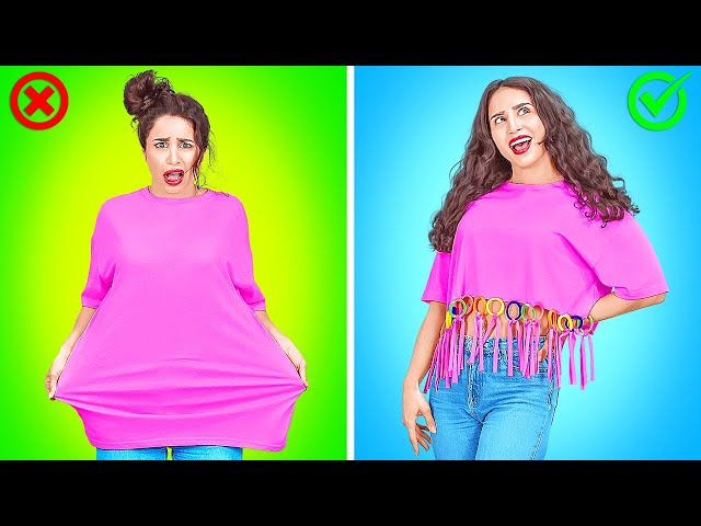 BRILLIANT DIY CLOTHES HACKS || Cool Hacks Upgrade Ideas by 123 GO!